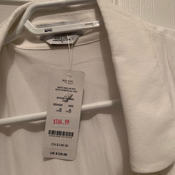 High low veste (white) - Picture 4 of 7